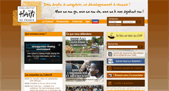 Desktop Screenshot of collectif-haiti.fr