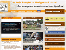 Tablet Screenshot of collectif-haiti.fr